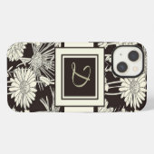 Etui iPhone 13 Moderne Monogramme coques ipad floraux (Verso Horizontal)