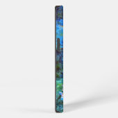 Etui iPhone 13 Monet - Lys d'eau (bleu) (Côté droit)