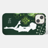 Etui iPhone 13 Monogram Irish Dance Celtic Clochers and Lights (Verso Horizontal)