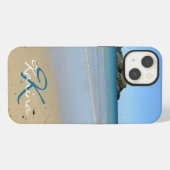 Etui iPhone 13 Monogram Ocean Beach Coque-Mate iPhone 13 Coque (Verso Horizontal)