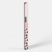 Etui iPhone 13 Monogram Rose Imprimé Léopard Guépard Tendance (Côté droit)