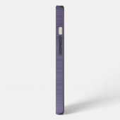 Etui iPhone 13 Monogram Violet Métal Brossé (Côté gauche)