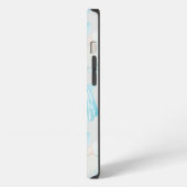 Etui iPhone 13 Monogramme aquarelle Shell (Côté gauche)