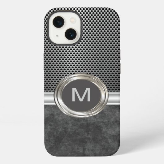 Etui iPhone 13 Monogramme Cool Aspect Cuirassé (Verso)