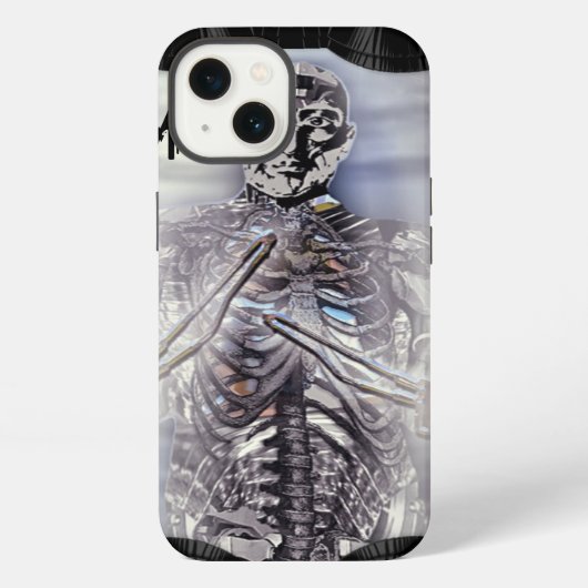 Etui iPhone 13 Monogramme CyborgX de la récolte (Verso)