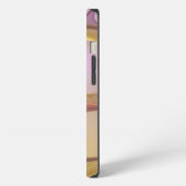 Etui iPhone 13 Monogramme d'art Abstrait moderne rose doré fracta (Côté gauche)