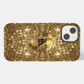 Etui iPhone 13 Monogramme de Digloos Gleem dur (Verso Horizontal)