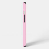 Etui iPhone 13 Monogramme de nom moderne simple rose et rouge (Côté gauche)