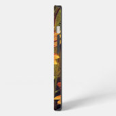 Etui iPhone 13 Monogramme du nom de la fleur de roue (Côté gauche)