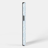 Etui iPhone 13 Monogramme Empreinte de léopard bleu ciel chic (Côté droit)