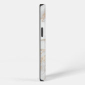 Etui iPhone 13 Monogramme en or marbré (Côté droit)