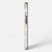 Etui iPhone 13 Monogramme en or marbré (Côté gauche)