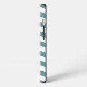 Etui iPhone 13 monogramme et chevron (Côté gauche)