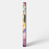 Etui iPhone 13 Monogramme floral de printemps (Côté gauche)