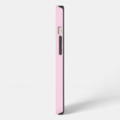 Etui iPhone 13 Monogramme Initial à Trois Lettres Rose Moderne (Côté gauche)