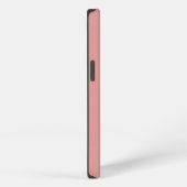 Etui iPhone 13 Monogramme initial rose rose moderne en collage ph (Côté droit)