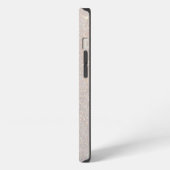 Etui iPhone 13 Monogramme Initiales Subtil Paillettes Crème Bohèm (Côté gauche)