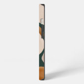 Etui iPhone 13 Monogramme moderne rust vert abstrait chic stylé (Côté gauche)