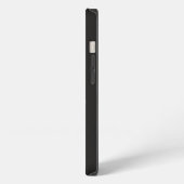 Etui iPhone 13 Monogramme noir d'abeille moderne (Côté gauche)