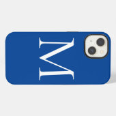 Etui iPhone 13 Monogramme Nom Propre Initial Moderne Plain Minima (Verso Horizontal)
