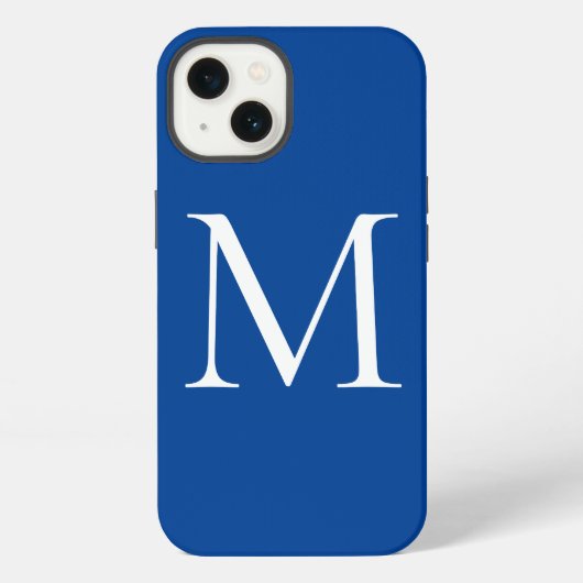 Etui iPhone 13 Monogramme Nom Propre Initial Moderne Plain Minima (Verso)