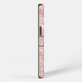 Etui iPhone 13 Monogramme Nom Rose Blush Diamant Studded Tendance (Côté droit)