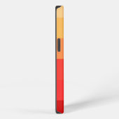 Etui iPhone 13 Monogramme orange à bande horizontale (Côté droit)