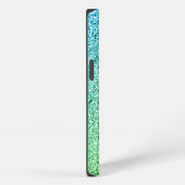 Etui iPhone 13 Monogramme Pailleté Vert (Côté droit)