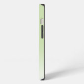 Etui iPhone 13 Monogramme vert citron clair simple élégant person (Côté gauche)