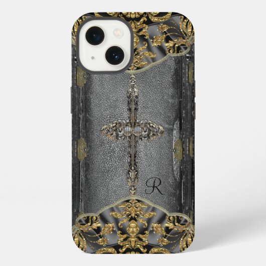 Etui iPhone 13 Monogramme victorien Cross (Verso)
