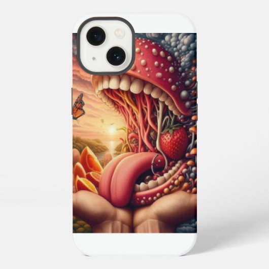 Etui iPhone 13 Monster Grosse bouche (Verso)