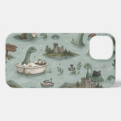 Etui iPhone 13 Monstre du Loch Ness  (Verso Horizontal)
