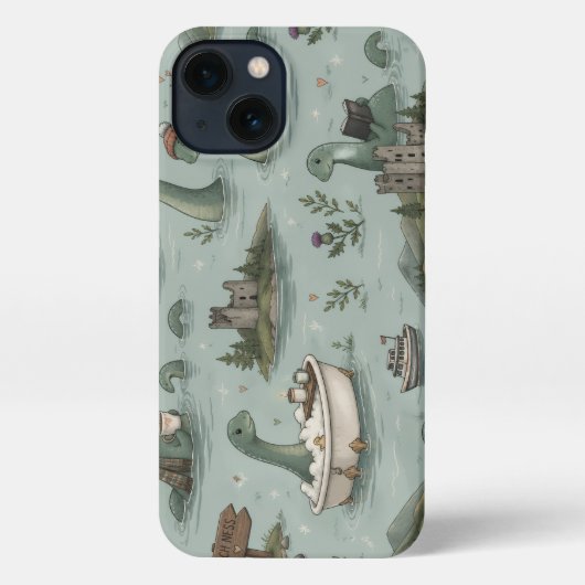 Etui iPhone 13 Monstre du Loch Ness  (Verso)