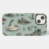 Etui iPhone 13 Monstre du Loch Ness  (Verso Horizontal)