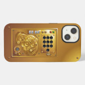 Etui iPhone 13 Montre Steampunk (Verso Horizontal)