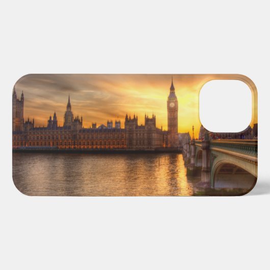 Etui iPhone 13 Monuments | Big Ben & Houses of Parliament (Verso Horizontal)