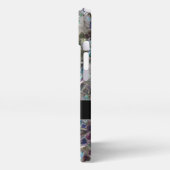 Etui iPhone 13 Mosaïque argentée brillante (Côté gauche)