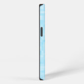Etui iPhone 13 Mosaïque bleue en pixelisation (Côté droit)