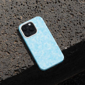 Etui iPhone 13 Mosaïque bleue en pixelisation
