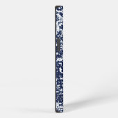 Etui iPhone 13 Motif abstrait bleu foncé (Côté droit)