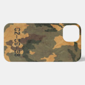 Etui iPhone 13 Motif camouflage vert vintage 2020 (Verso Horizontal)