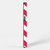 Etui iPhone 13 Motif Chevron Rouge Personnalisé (Côté droit)