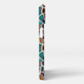 Etui iPhone 13 Motif d'abstraction en verre Turquoise orange (Côté droit)