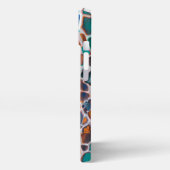 Etui iPhone 13 Motif d'abstraction en verre Turquoise orange (Côté gauche)