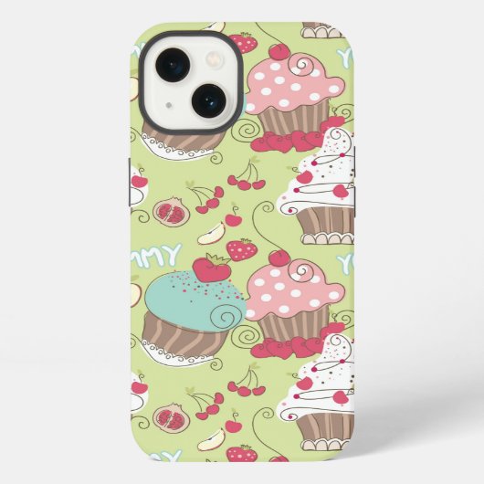 Etui iPhone 13 Motif de cupcake (Verso)