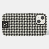 Etui iPhone 13 Motif de Houndstooth coque iphone Monogram (Verso Horizontal)