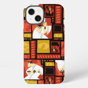Etui iPhone 13 Motif de panneau de caractères Samurai Jack & Aku