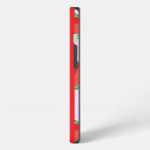 Etui iPhone 13 Motif de pastèque tranchée sur fond rose (Côté gauche)