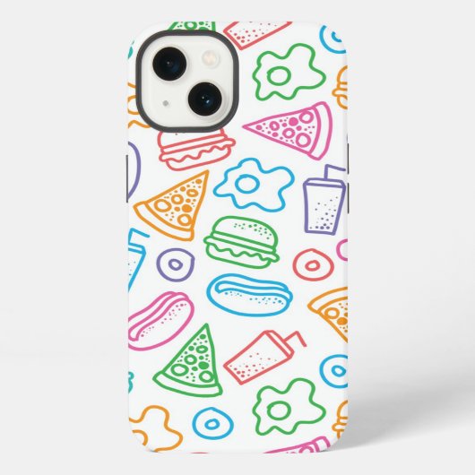 Etui iPhone 13 Motif de restauration rapide (Verso)