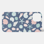 Etui iPhone 13 motif des coquillages (Verso Horizontal)